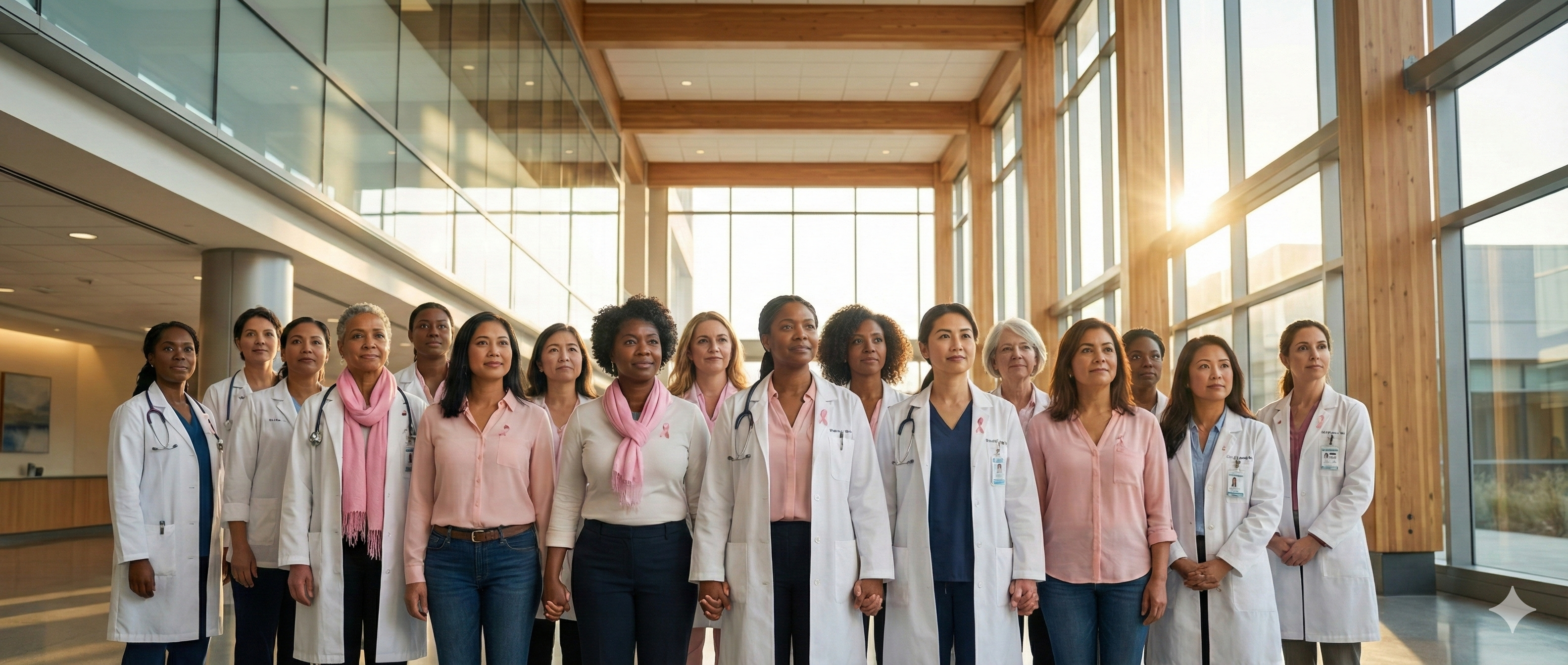 Tancharelle Washington speaking with doctors and patients