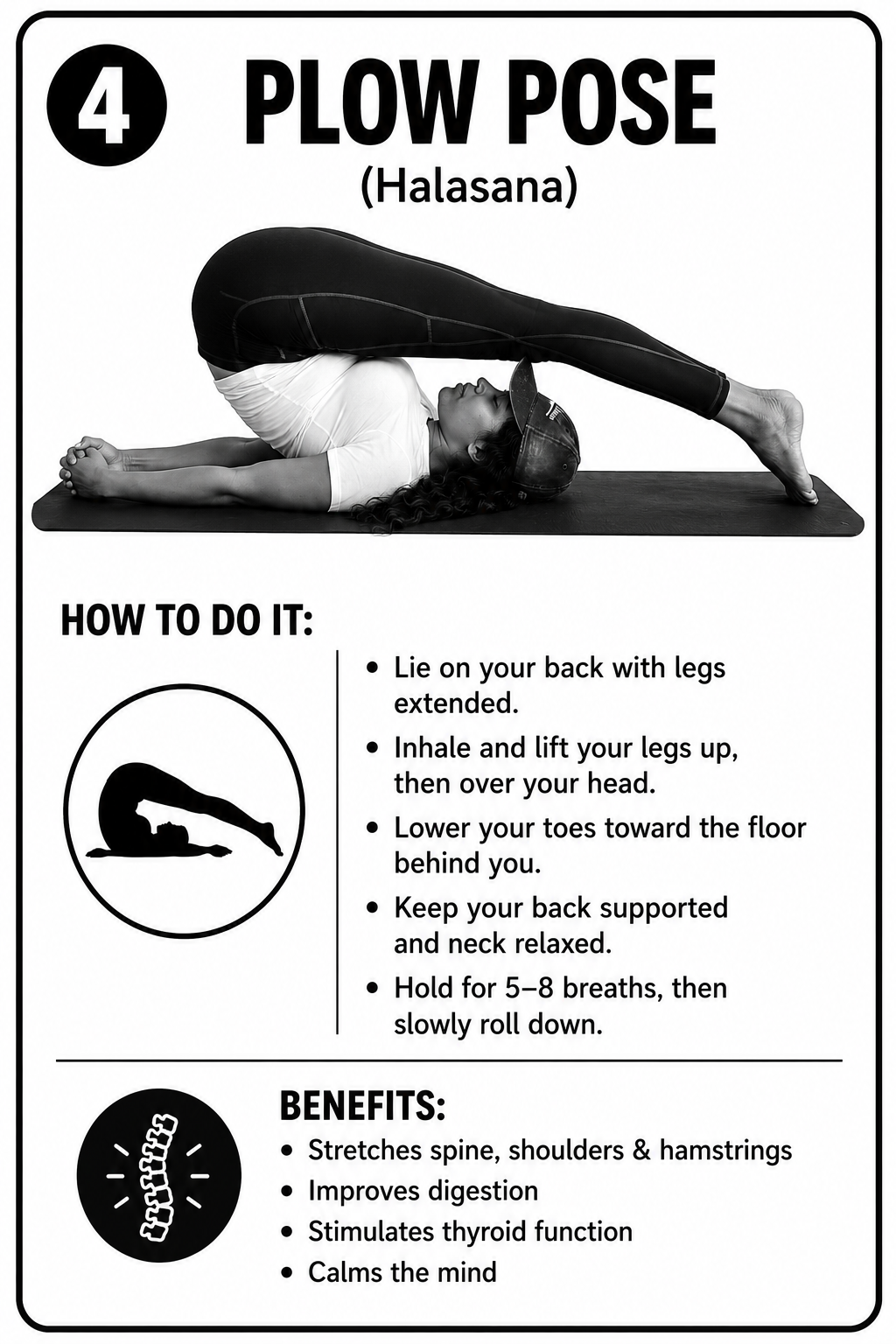 Plow Pose (Halasana)